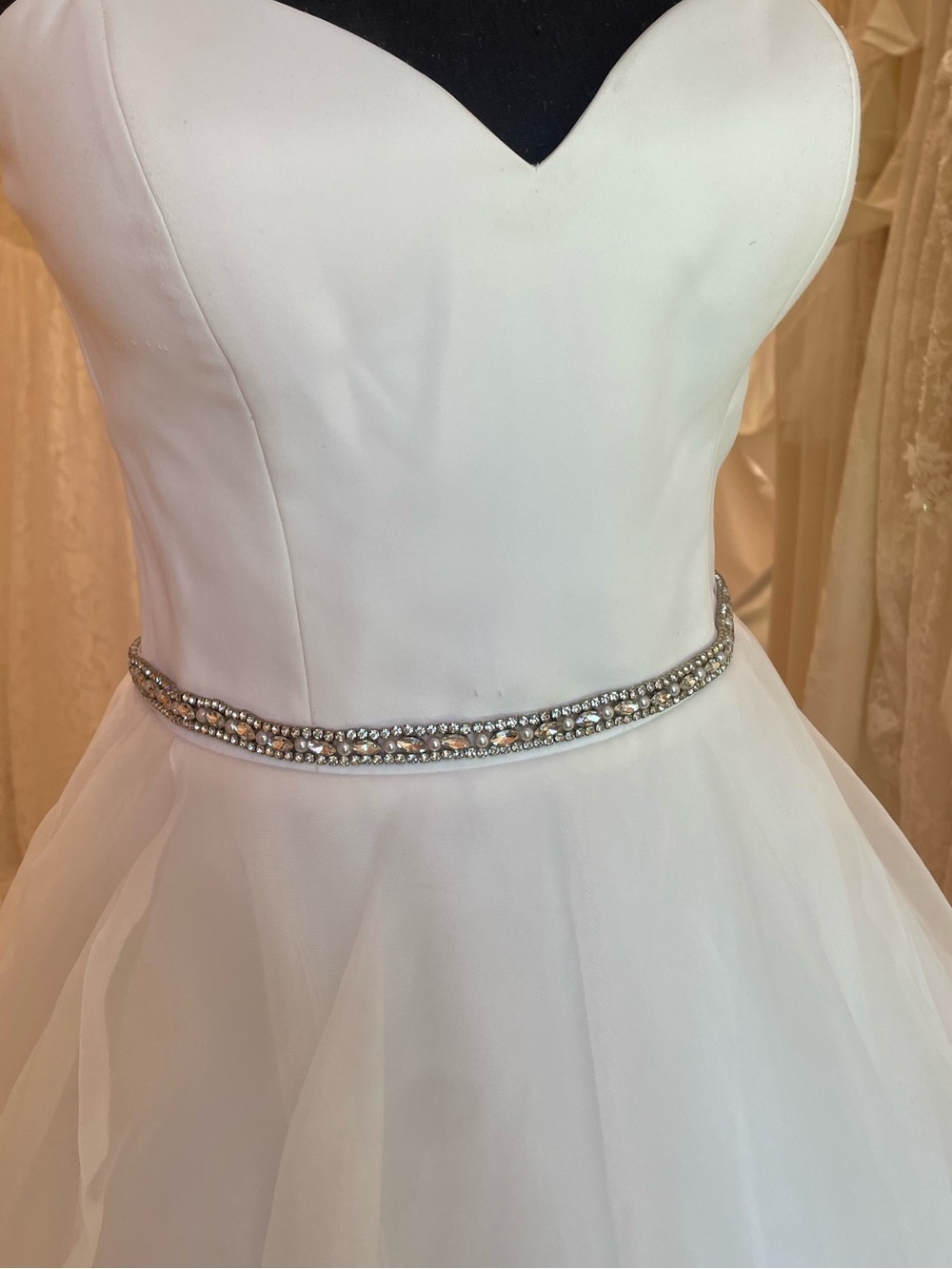 Ruthie Silver Pearl Sash